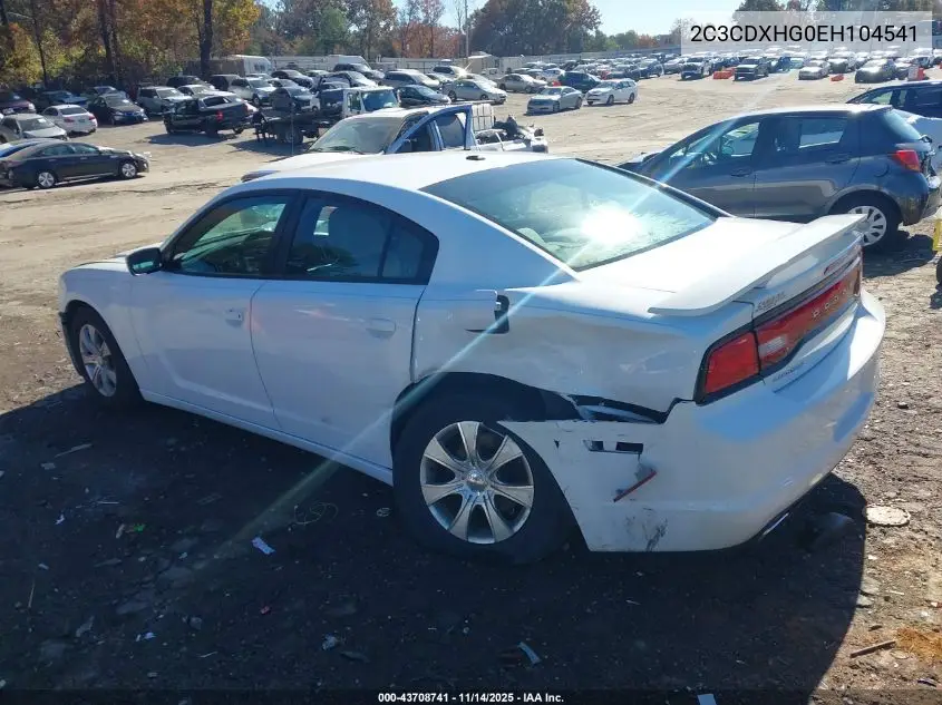 2C3CDXHG0EH104541 2014 Dodge Charger Sxt