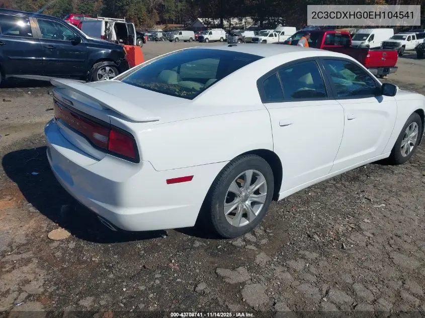 2C3CDXHG0EH104541 2014 Dodge Charger Sxt