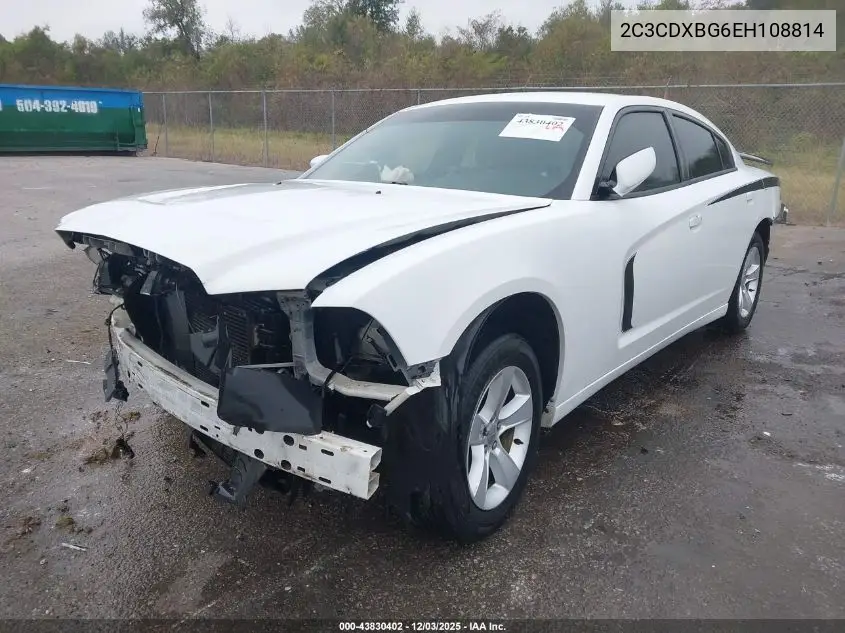 2C3CDXBG6EH108814 2014 Dodge Charger Se