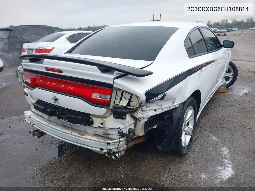 2C3CDXBG6EH108814 2014 Dodge Charger Se
