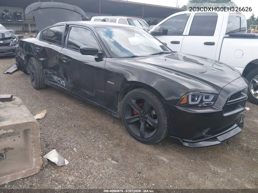 2014 Dodge Charger Sxt 100Th Anniversary VIN: 2C3CDXHG0EH326626 Lot: 45568979