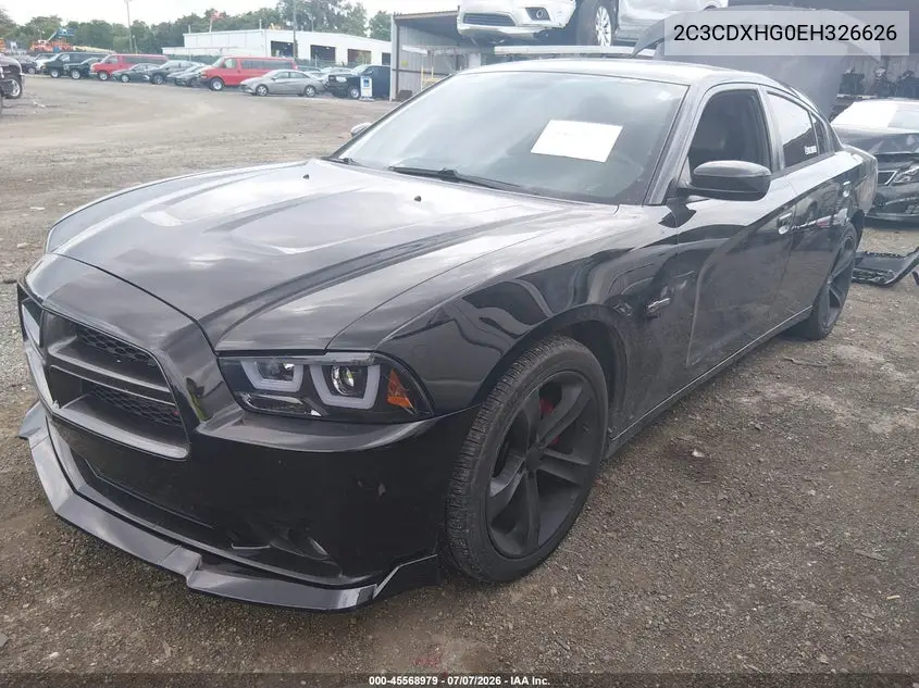 2014 Dodge Charger Sxt 100Th Anniversary VIN: 2C3CDXHG0EH326626 Lot: 45568979
