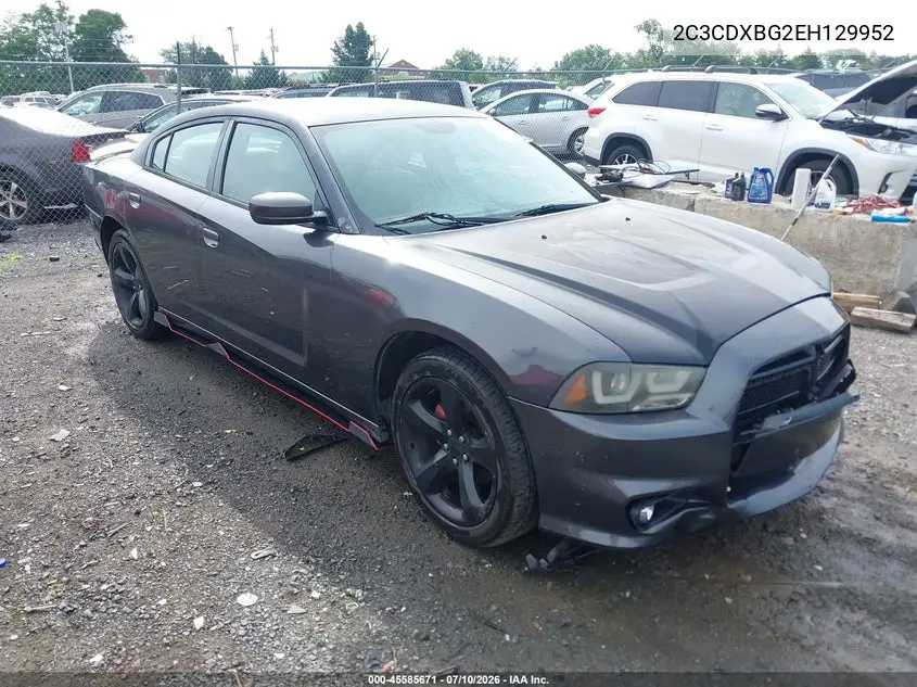 2014 Dodge Charger Se VIN: 2C3CDXBG2EH129952 Lot: 45585671