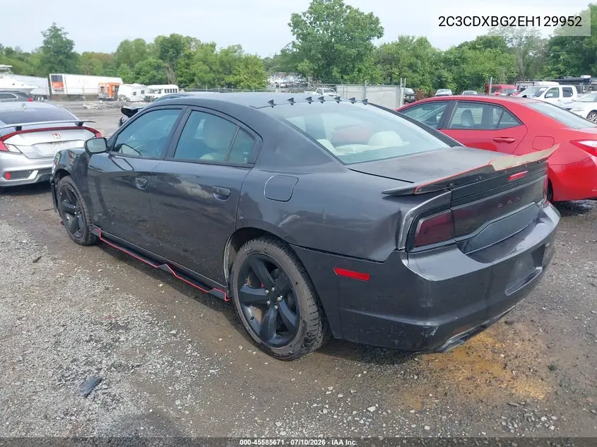 2014 Dodge Charger Se VIN: 2C3CDXBG2EH129952 Lot: 45585671