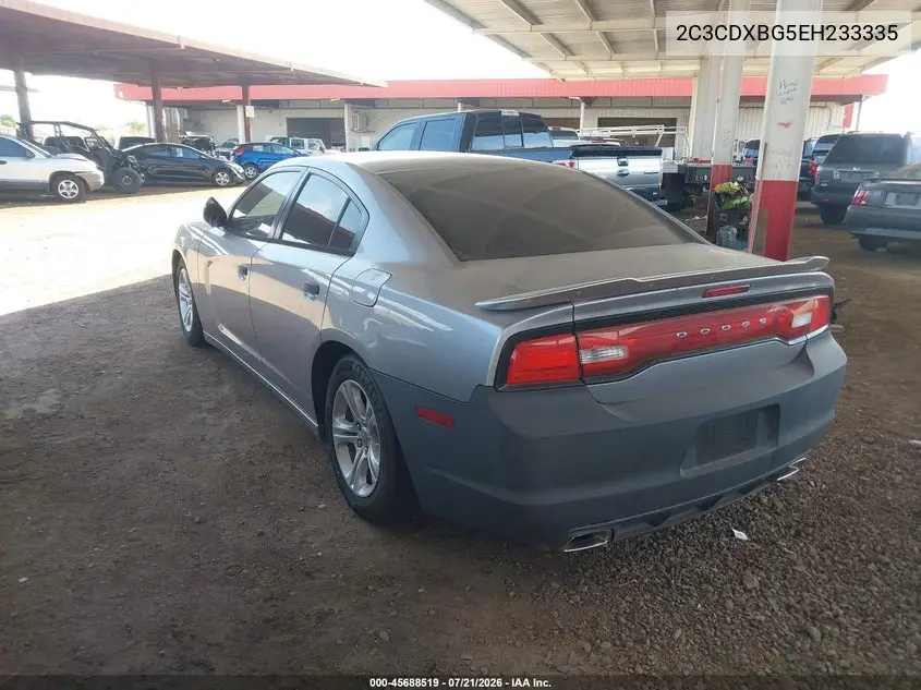 2014 Dodge Charger Se VIN: 2C3CDXBG5EH233335 Lot: 45688519