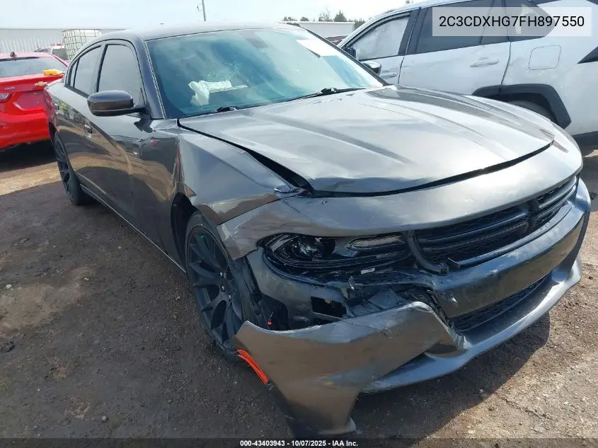 2C3CDXHG7FH897550 2015 Dodge Charger Sxt