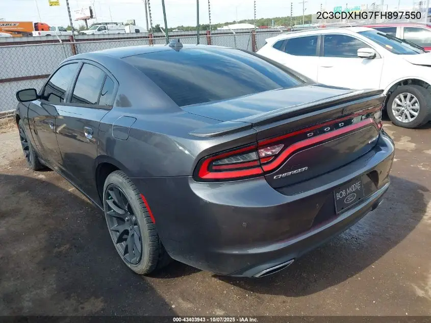 2C3CDXHG7FH897550 2015 Dodge Charger Sxt