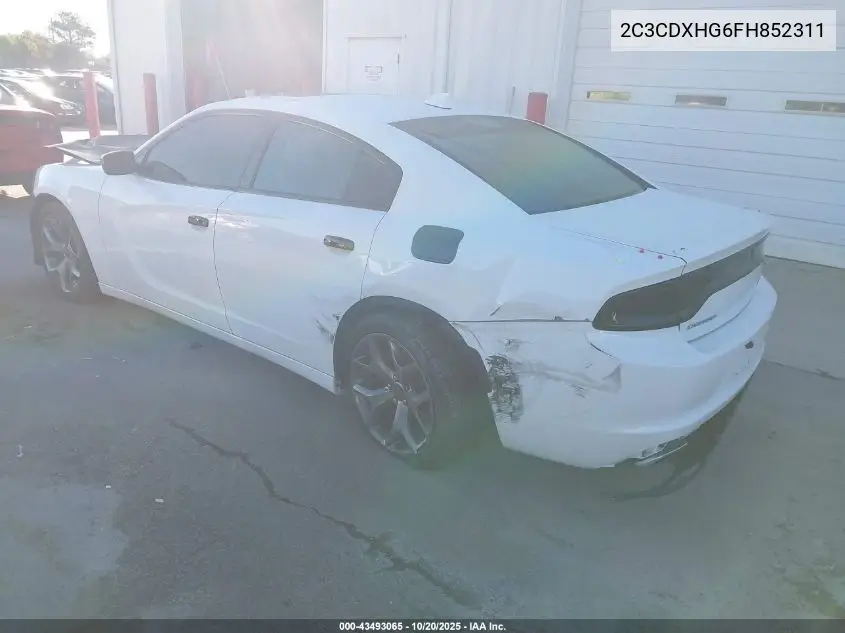 2C3CDXHG6FH852311 2015 Dodge Charger Sxt