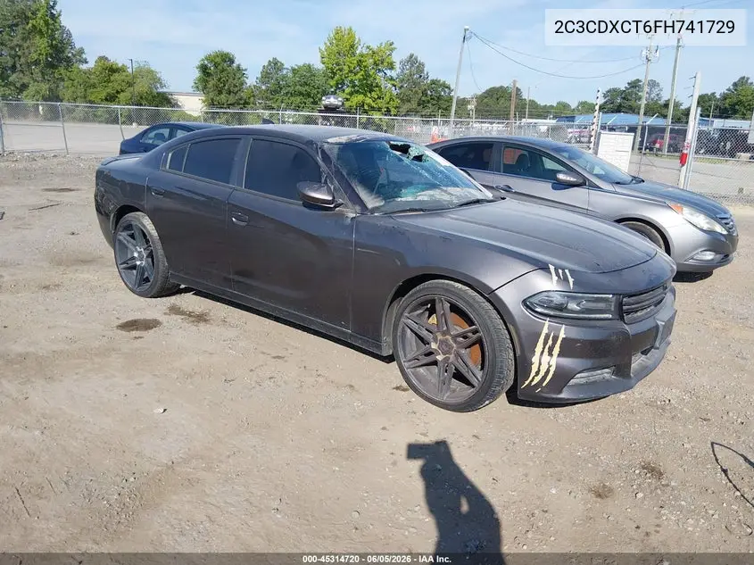2C3CDXCT6FH741729 2015 Dodge Charger R/T