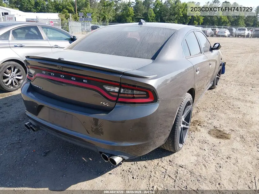 2C3CDXCT6FH741729 2015 Dodge Charger R/T