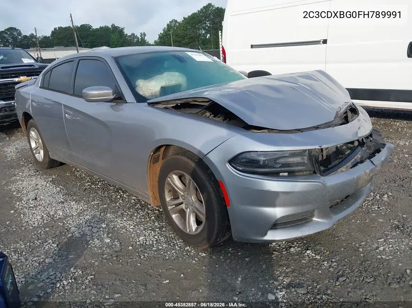2015 Dodge Charger Se VIN: 2C3CDXBG0FH789991 Lot: 45382857