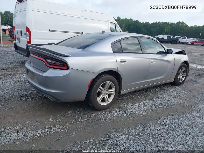 2015 Dodge Charger Se VIN: 2C3CDXBG0FH789991 Lot: 45382857