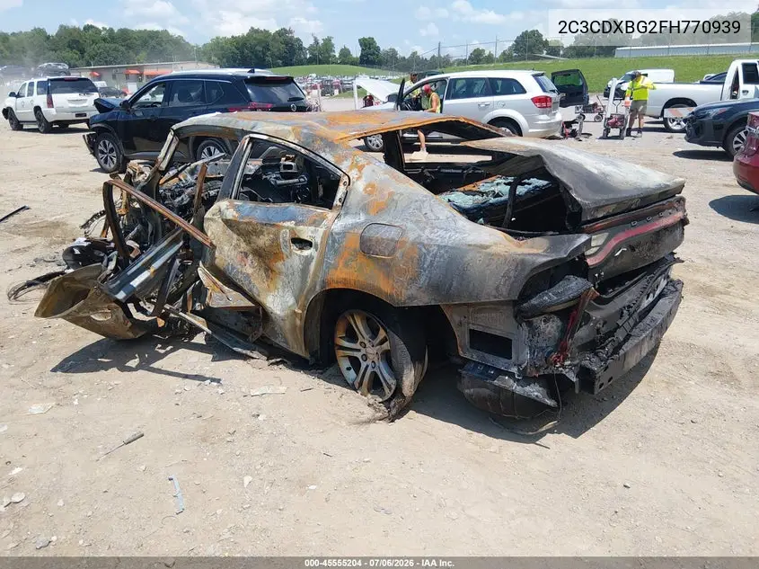 2015 Dodge Charger Se VIN: 2C3CDXBG2FH770939 Lot: 45555204