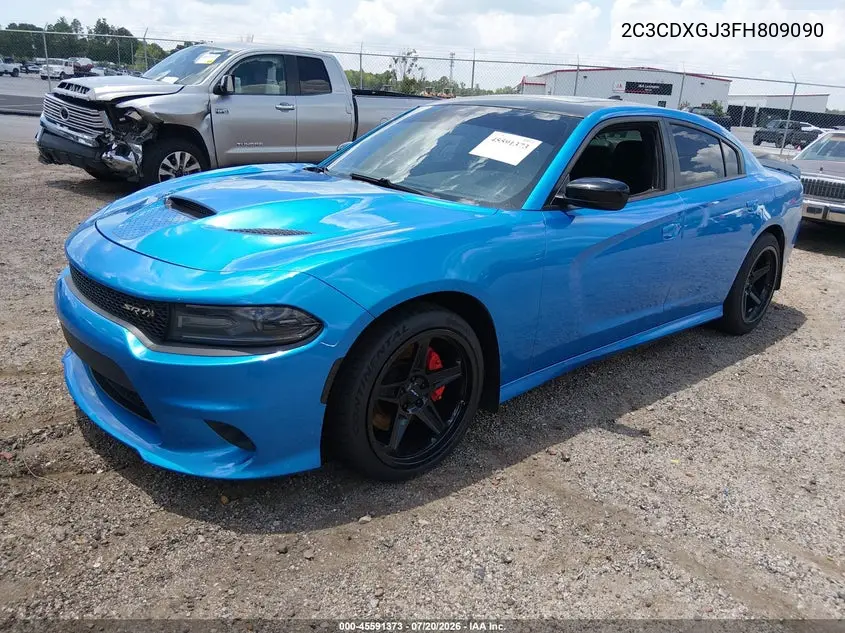 2015 Dodge Charger R/T Scat Pack VIN: 2C3CDXGJ3FH809090 Lot: 45591373