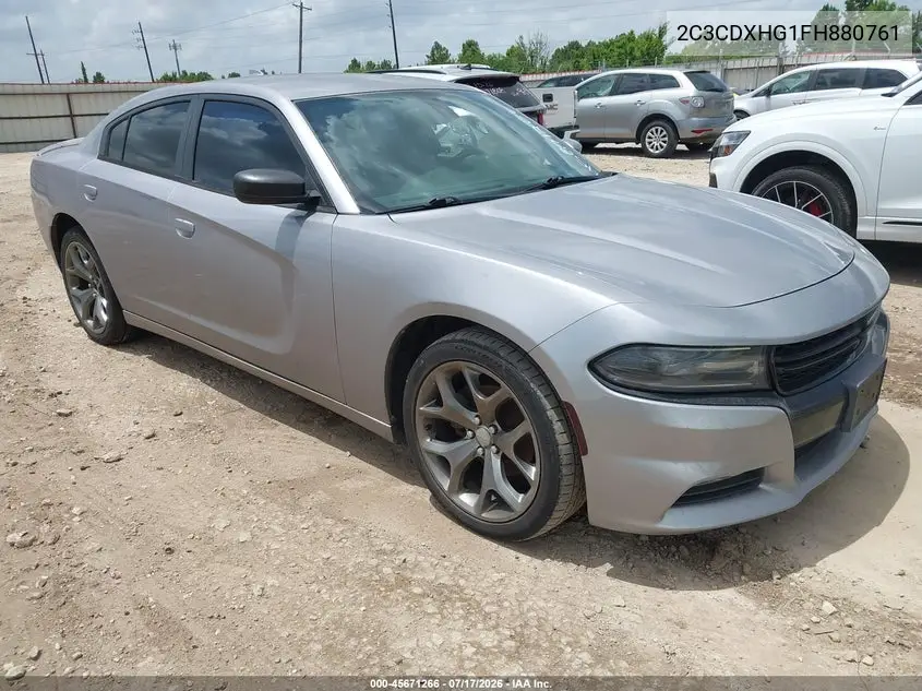 2015 Dodge Charger Sxt VIN: 2C3CDXHG1FH880761 Lot: 45671266