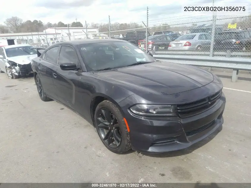 2C3CDXBG2GH356075 2016 Dodge Charger Se