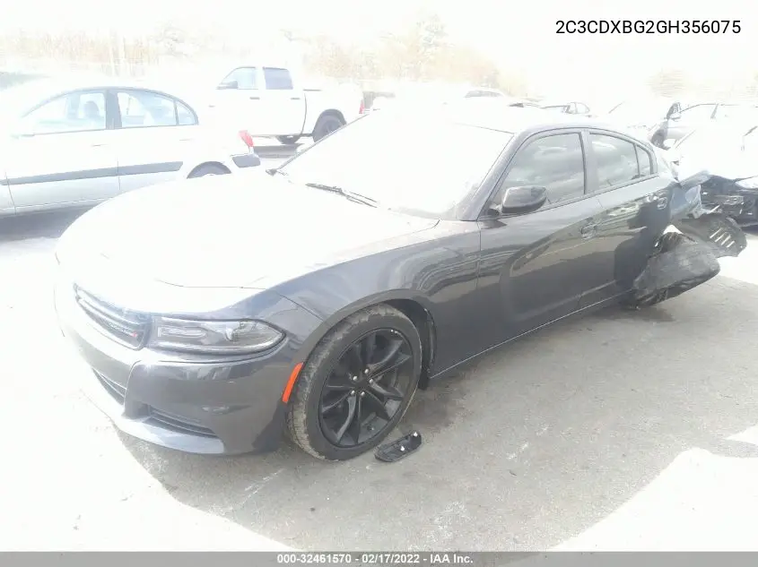 2C3CDXBG2GH356075 2016 Dodge Charger Se