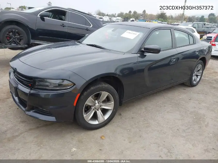 2C3CDXHG3GH357372 2016 Dodge Charger Sxt