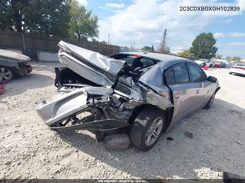 2C3CDXBGXGH102839 2016 Dodge Charger Se
