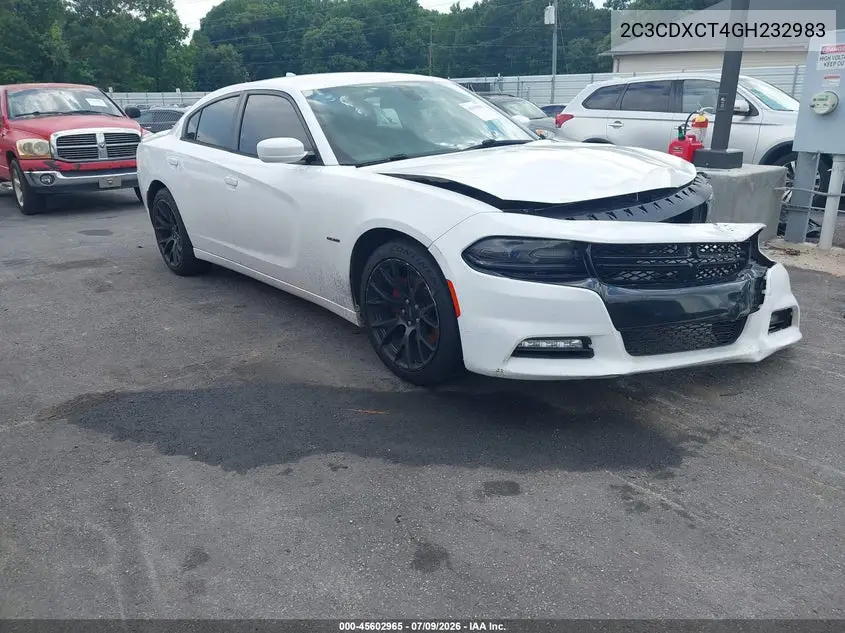 2016 Dodge Charger R/T VIN: 2C3CDXCT4GH232983 Lot: 45602965