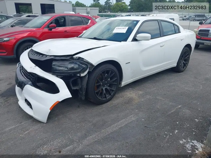 2016 Dodge Charger R/T VIN: 2C3CDXCT4GH232983 Lot: 45602965