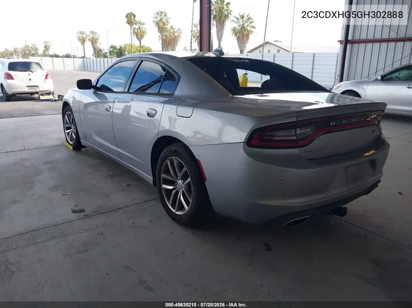 2016 Dodge Charger Sxt VIN: 2C3CDXHG5GH302888 Lot: 45630210
