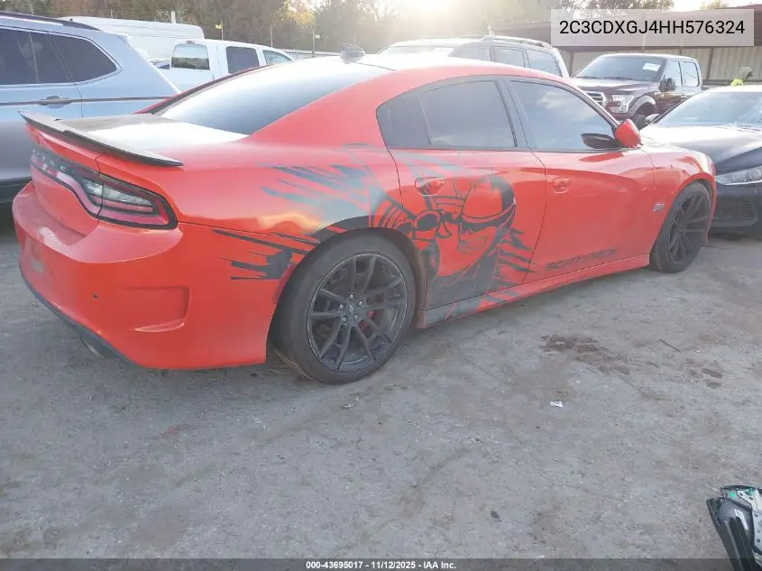 2C3CDXGJ4HH576324 2017 Dodge Charger R/T Scat Pack Rwd