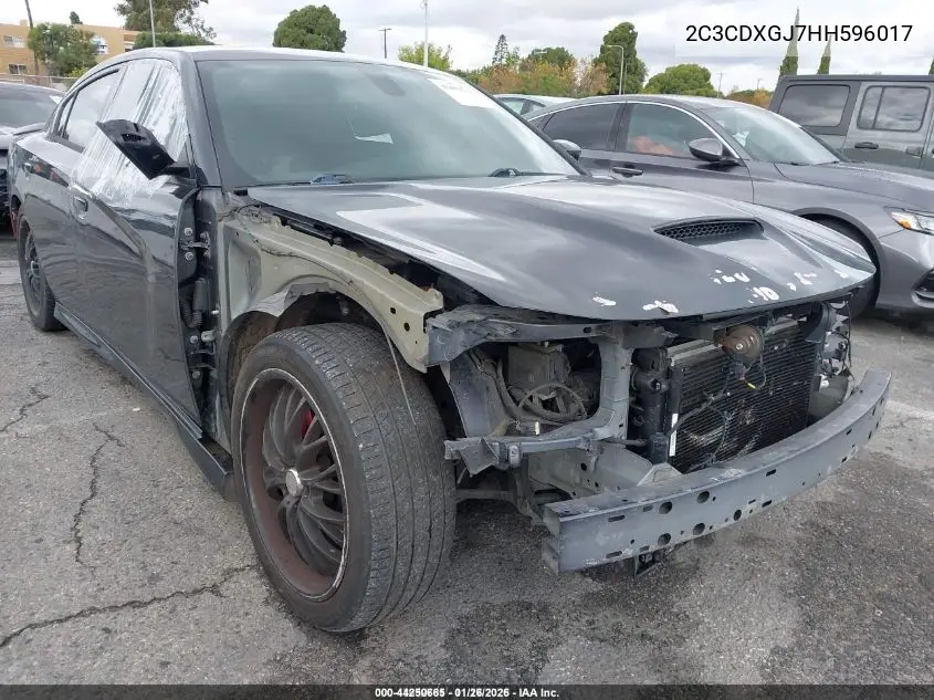 2C3CDXGJ7HH596017 2017 Dodge Charger R/T Scat Pack Rwd