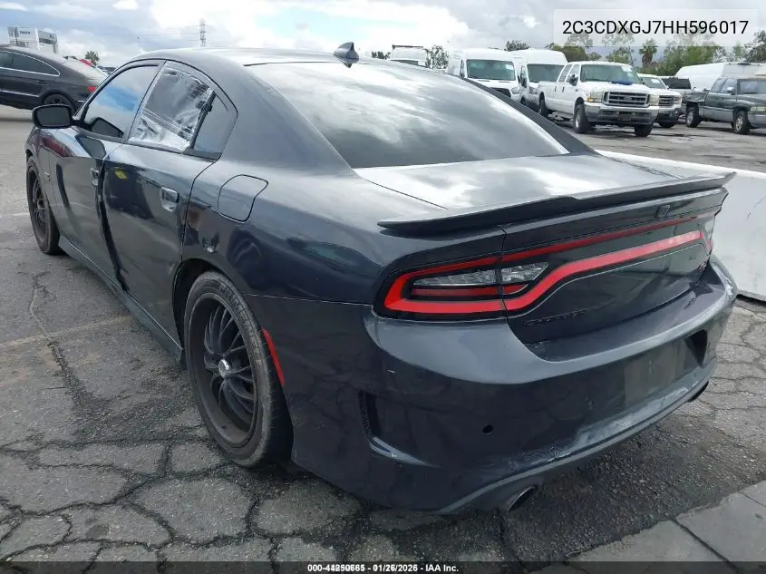 2C3CDXGJ7HH596017 2017 Dodge Charger R/T Scat Pack Rwd