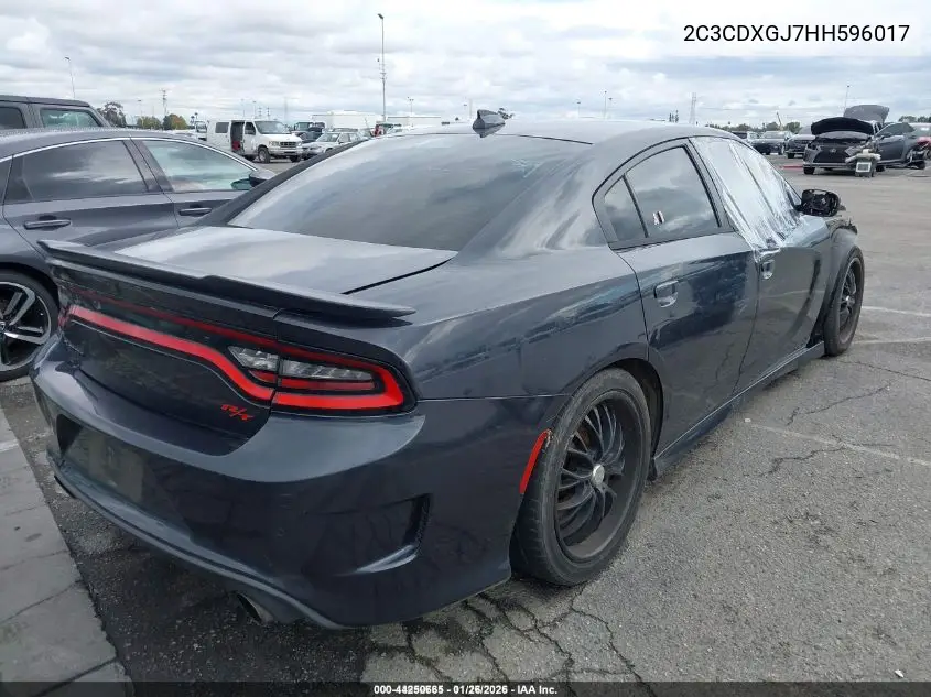 2C3CDXGJ7HH596017 2017 Dodge Charger R/T Scat Pack Rwd