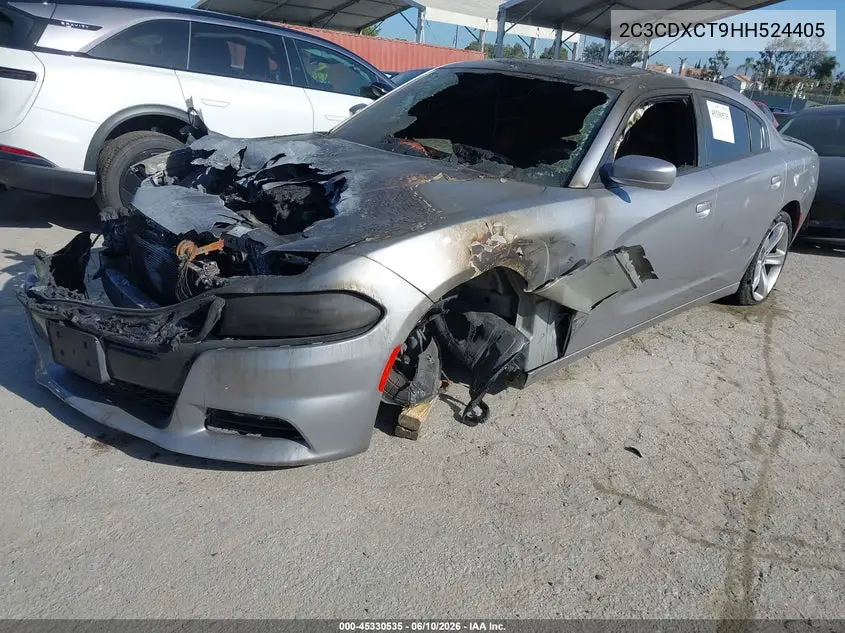 2017 Dodge Charger R/T Rwd VIN: 2C3CDXCT9HH524405 Lot: 45330535