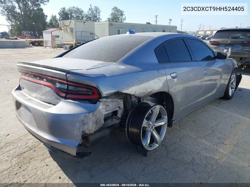2017 Dodge Charger R/T Rwd VIN: 2C3CDXCT9HH524405 Lot: 45330535