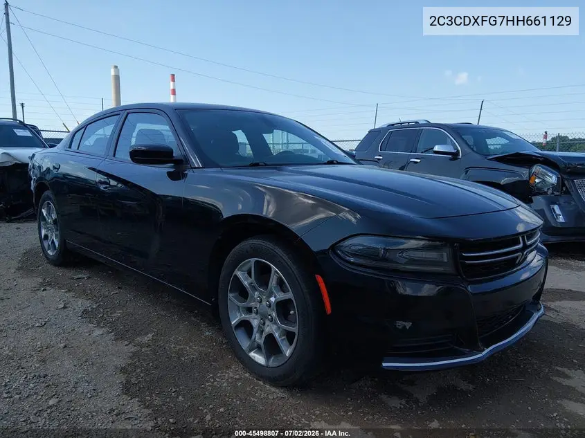 2017 Dodge Charger Se Awd VIN: 2C3CDXFG7HH661129 Lot: 45498807