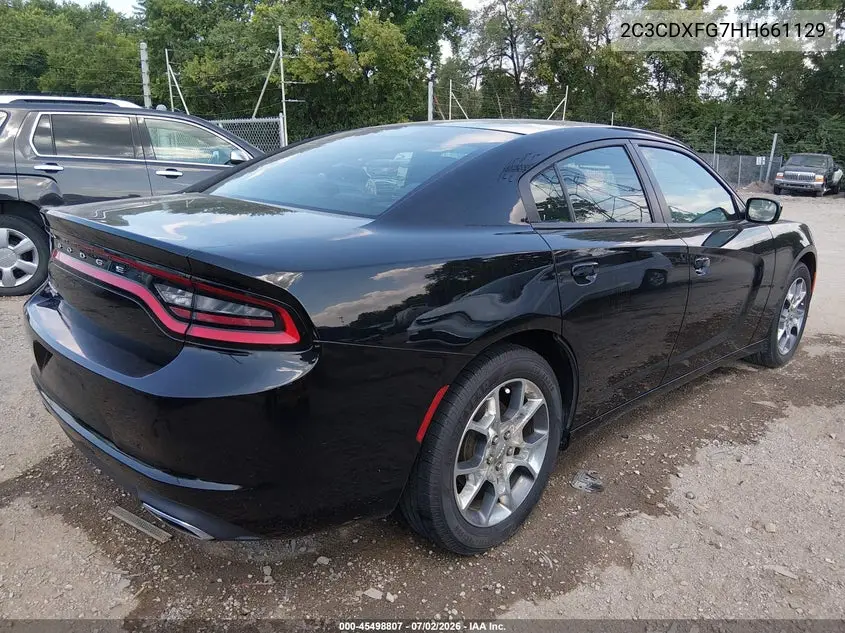 2017 Dodge Charger Se Awd VIN: 2C3CDXFG7HH661129 Lot: 45498807