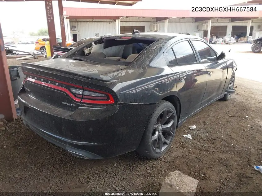 2017 Dodge Charger Sxt Rwd VIN: 2C3CDXHGXHH667584 Lot: 45686861