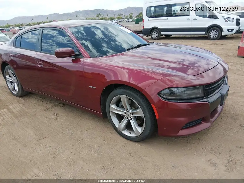 2018 Dodge Charger R/T Rwd VIN: 2C3CDXCT3JH122739 Lot: 45436306