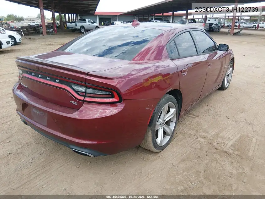 2018 Dodge Charger R/T Rwd VIN: 2C3CDXCT3JH122739 Lot: 45436306