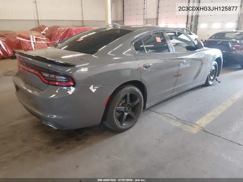 2018 Dodge Charger Sxt Plus Rwd VIN: 2C3CDXHG3JH125877 Lot: 45557502