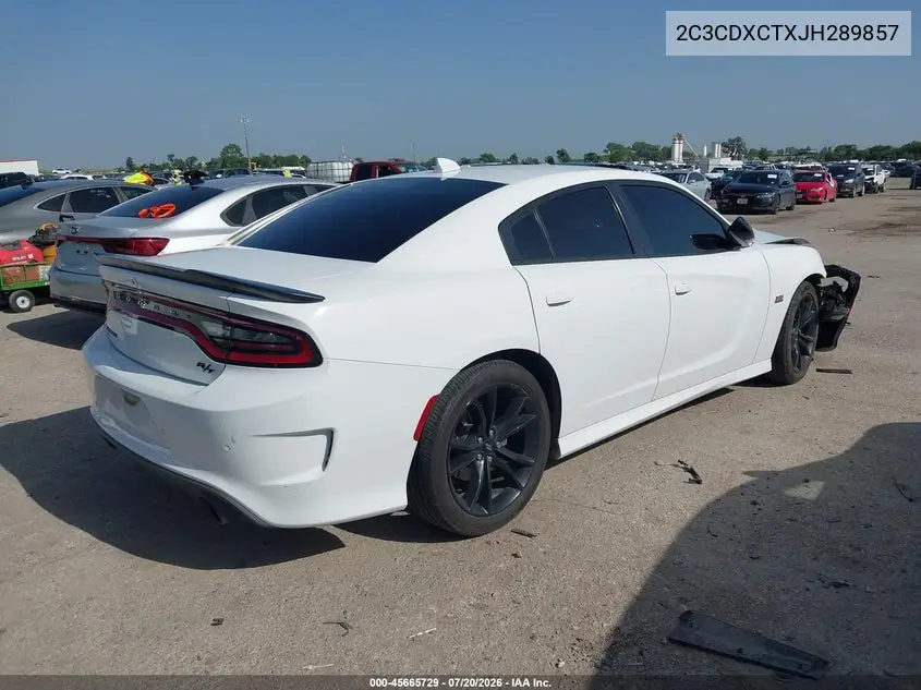 2018 Dodge Charger R/T Rwd VIN: 2C3CDXCTXJH289857 Lot: 45665729