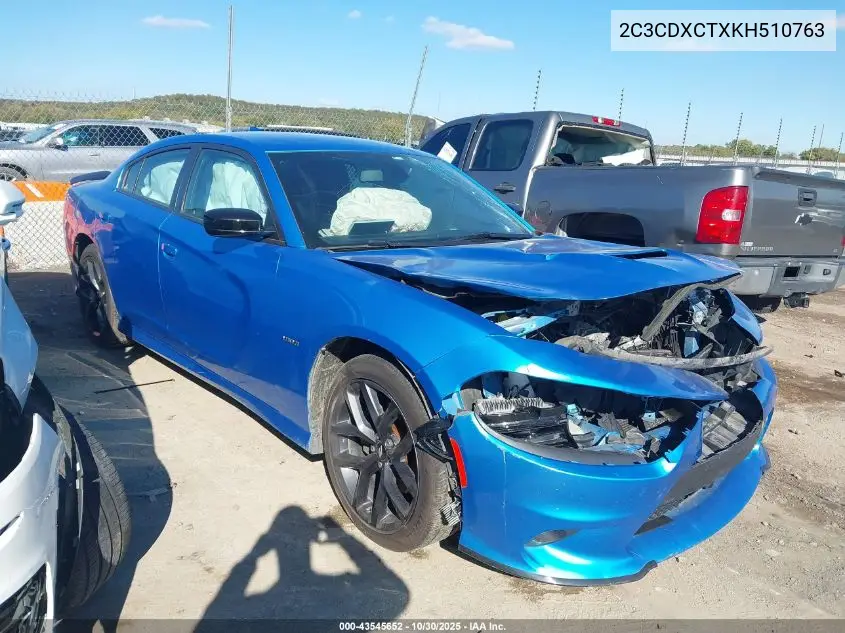 2C3CDXCTXKH510763 2019 Dodge Charger R/T Rwd