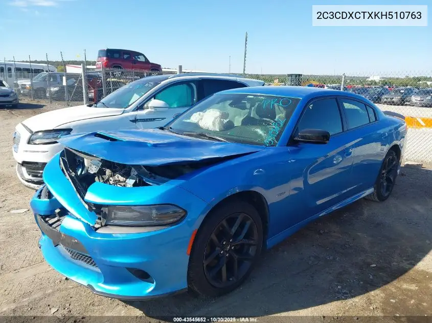 2C3CDXCTXKH510763 2019 Dodge Charger R/T Rwd