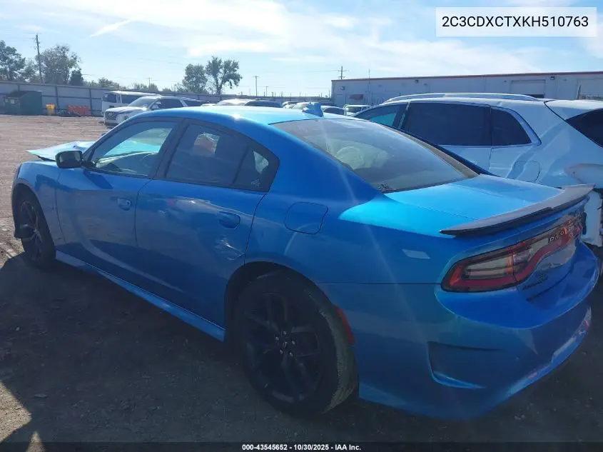 2C3CDXCTXKH510763 2019 Dodge Charger R/T Rwd