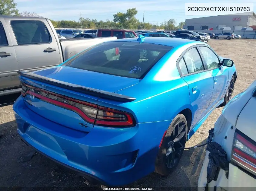 2C3CDXCTXKH510763 2019 Dodge Charger R/T Rwd