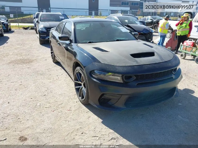 2C3CDXBG9KH699507 2019 Dodge Charger Sxt Rwd