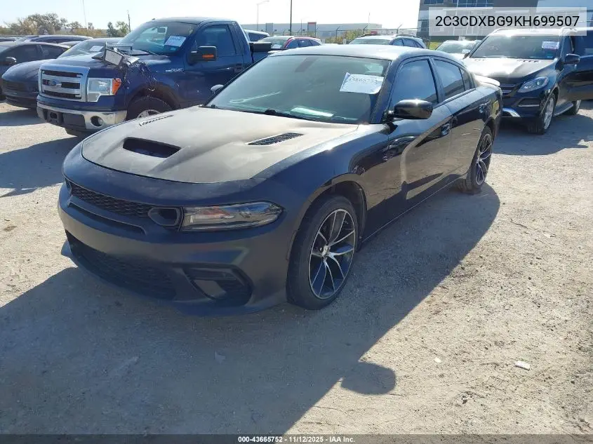 2C3CDXBG9KH699507 2019 Dodge Charger Sxt Rwd