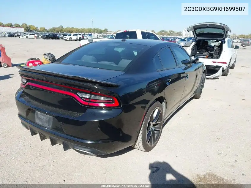 2C3CDXBG9KH699507 2019 Dodge Charger Sxt Rwd