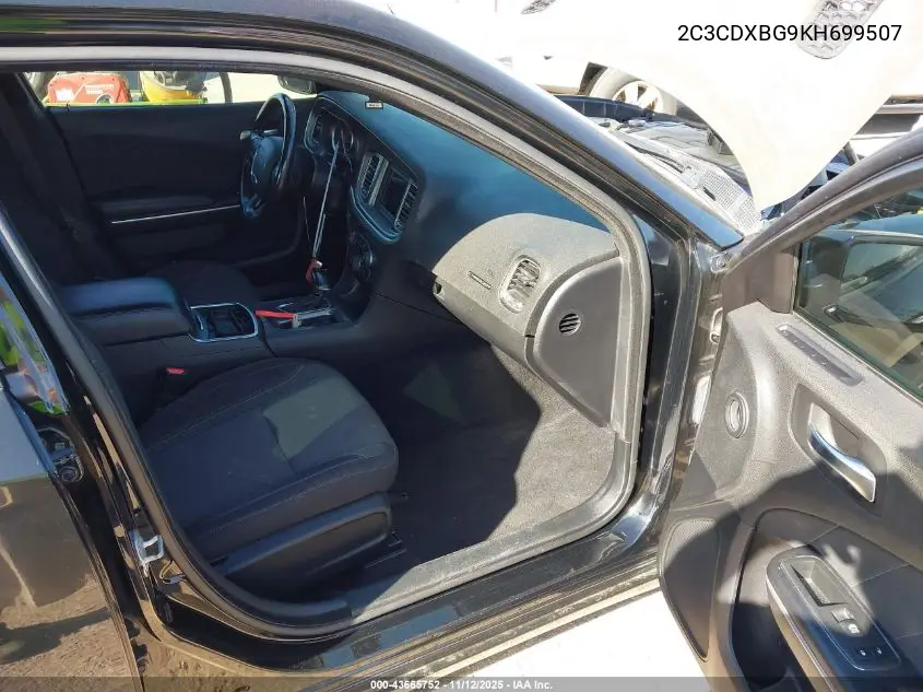 2C3CDXBG9KH699507 2019 Dodge Charger Sxt Rwd