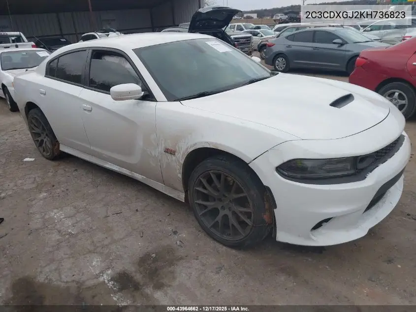 2C3CDXGJ2KH736823 2019 Dodge Charger Scat Pack Rwd