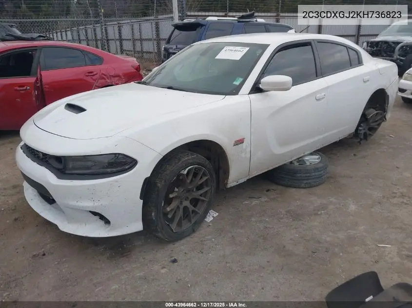 2C3CDXGJ2KH736823 2019 Dodge Charger Scat Pack Rwd