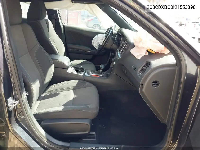 2C3CDXBG0KH553898 2019 Dodge Charger Sxt Rwd